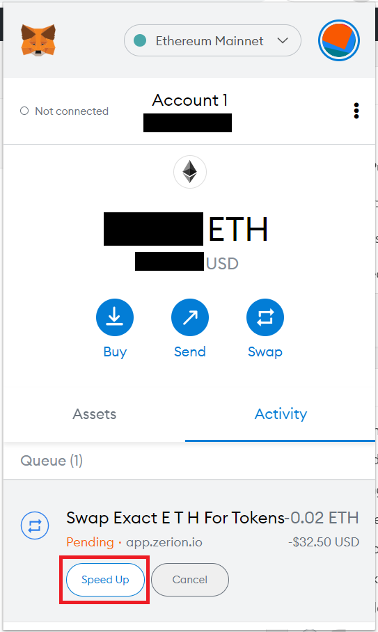 how to speed up an ethereum transaction in my ether wallet